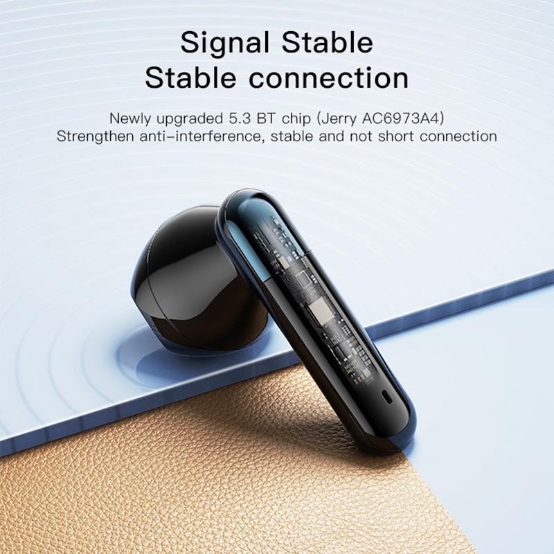 NNEIDS Wireless Noise-Cancelling Earbuds - Black