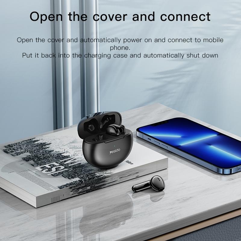 NNEIDS Wireless Noise-Cancelling Earbuds - Black