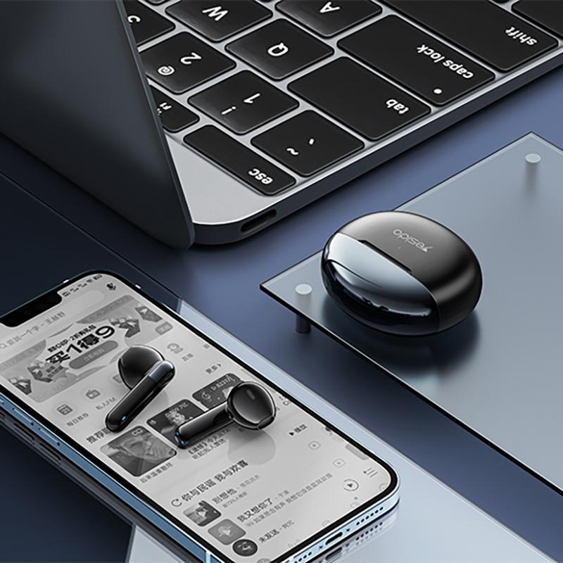 NNEIDS Wireless Noise-Cancelling Earbuds - Black
