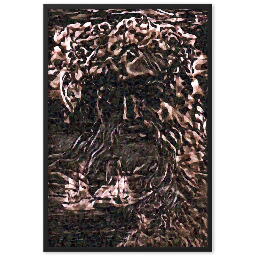 WHEN POSEIDON ASKED THE WAVES TO DANCE TALE Framed Poster