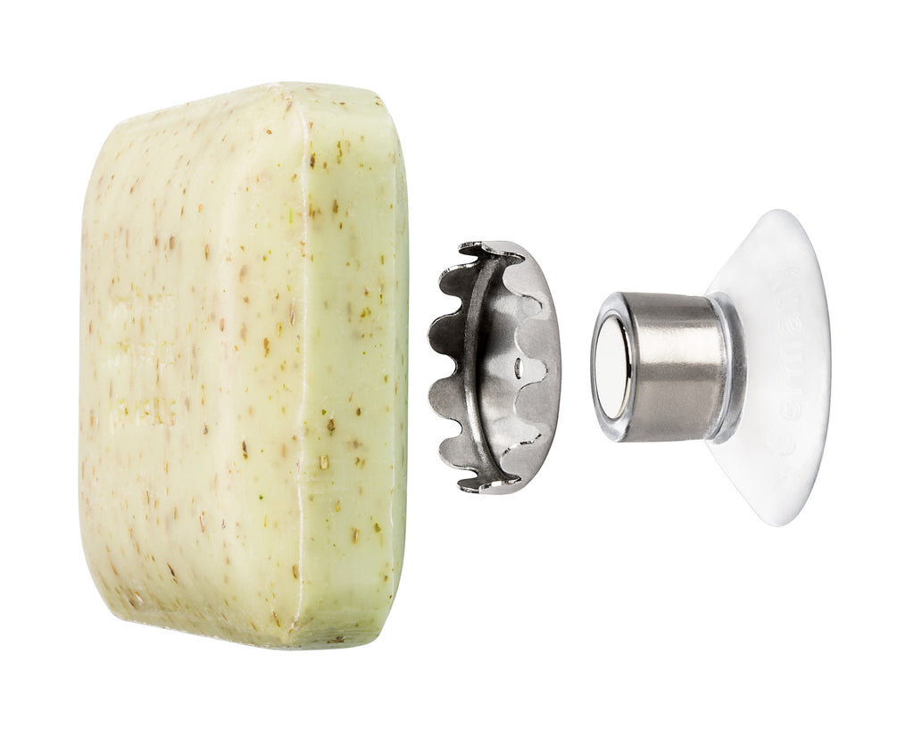 Magnetic Floating Soap Holder – Self-Draining Soap Dish for Shower & Sink
